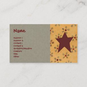 Primitive Floral Profile Card