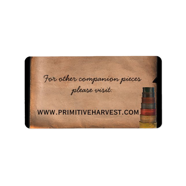 Primitive Harvest Special Label (Front)