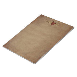 Primitive Heart Large Notepad