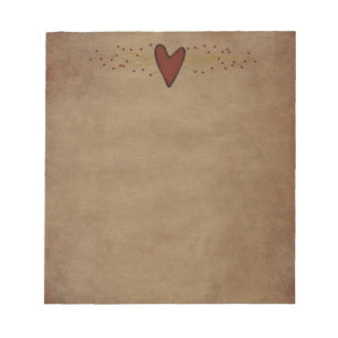 Primitive Heart Notepad