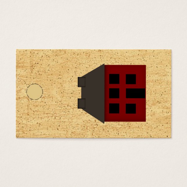 Primitive House Hang Tag (Front)