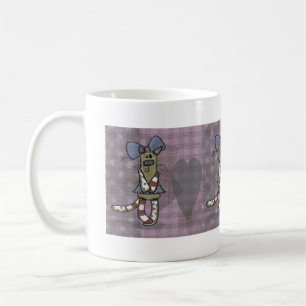 Primitive Kitty Coffee Mug