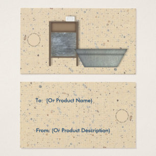 Primitive Laundry Hang Tag