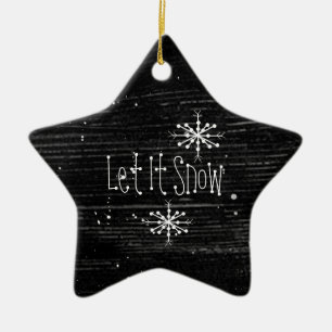 Primitive Let It Snow Ornament