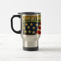 Primitive Old Glory God Bless America Aluminium Mu