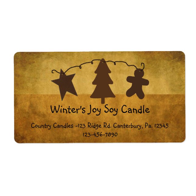 Primitive Ornaments Label (Front)