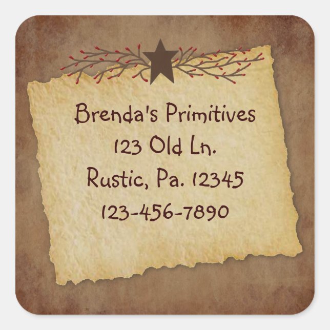 Primitive Paper Sticker (Front)