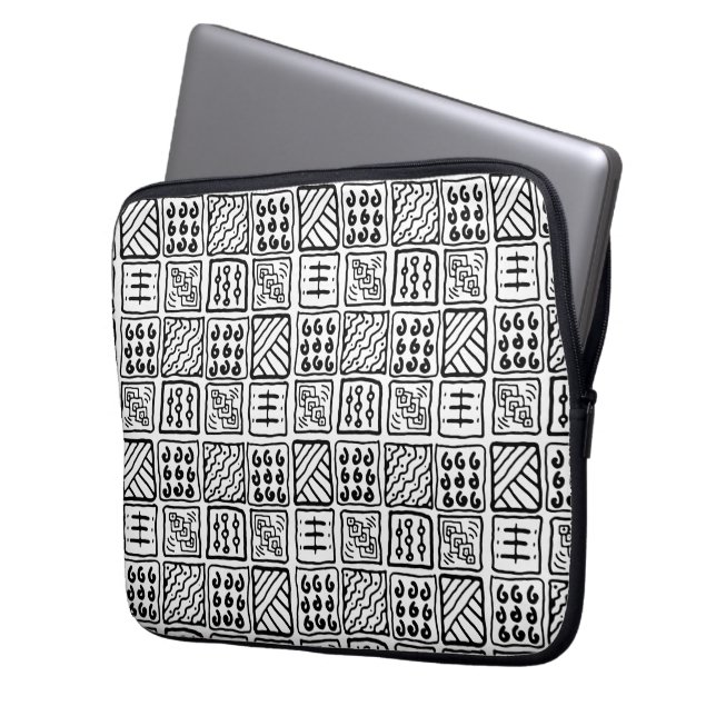 Primitive Pattern  Laptop Sleeve (Front Left)