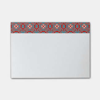 Primitive pattern post-it notes