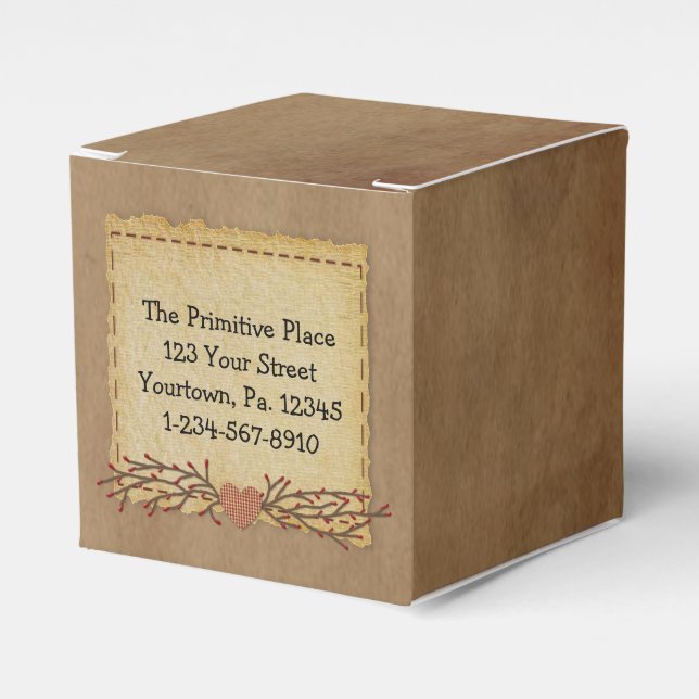 Primitive Pip Berry Product or Gift Box (2x2) (Front Side)