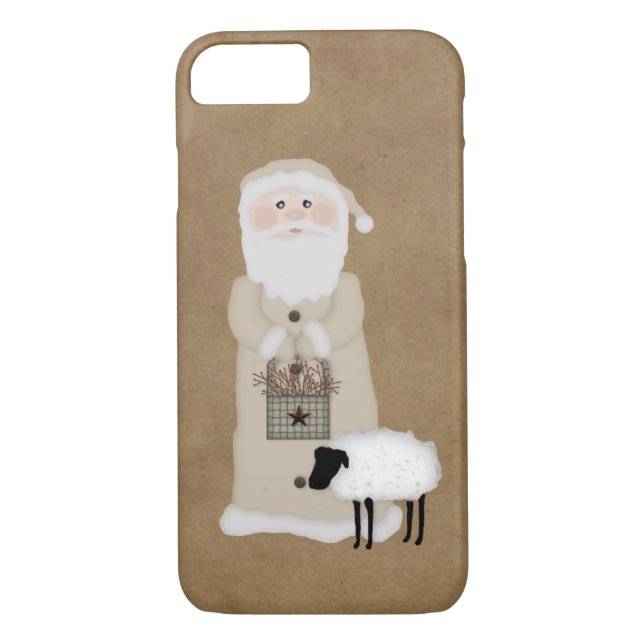 Primitive Santa iPhone 7 Case (Back)