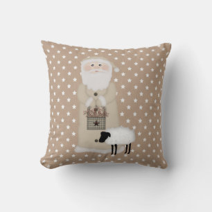Primitive Santa Pillow