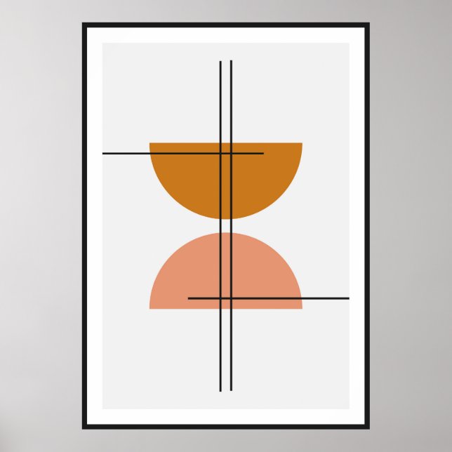 Primitive semicircles wall art (Front)