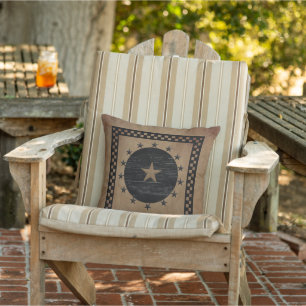 Primitive Star Outdoor Pillow