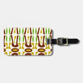Primitive Tiki Jungle Kitschy Fun Epic Pattern Luggage Tag