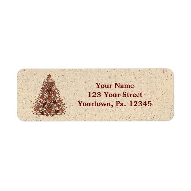 Primitive Tree Address Label (Front)