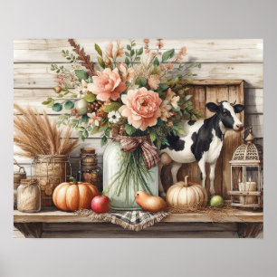 Primitive Wood Country Shelf 6 Poster