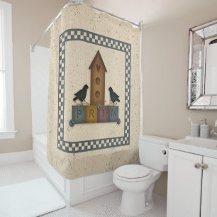 Primitives Shower Curtain