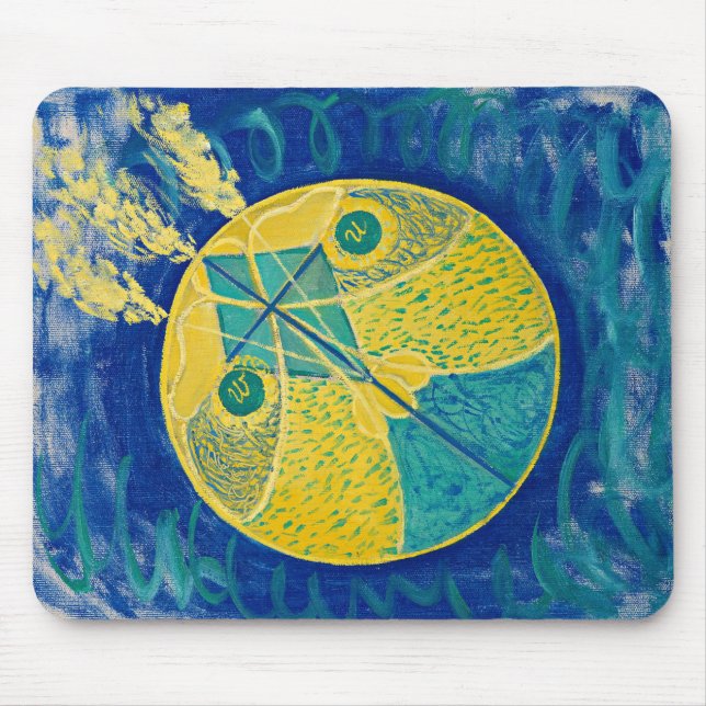 Primordial Chaos, 1906-1907 by Hilma af Klint Mouse Mat (Front)