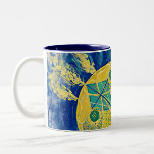 Primordial Chaos, 1906-1907 by Hilma af Klint Two-Tone Coffee Mug