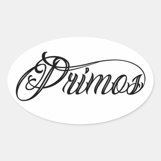 Primos Tattoo Script Sticker (Front)