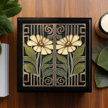 Primrose Art Deco Floral Art Nouveau Memorabilia Gift Box<br><div class="desc">Preserve your treasured items in style with our exquisite Art Nouveau Primrose Keepsake Box. Crafted from premium lacquered wood, this keepsake box is available in stunning shades of golden oak, ebony black, emerald green, and red mahogany. Each box is lined with soft felt to protect your jewellery, collectibles, and other...</div>