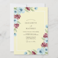 Primrose Burgundy Painted Wedding