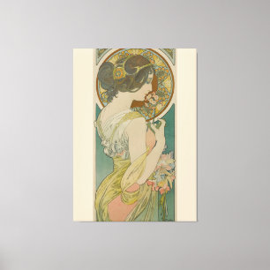 Primrose by Alphonse Mucha (1899) Canvas Print