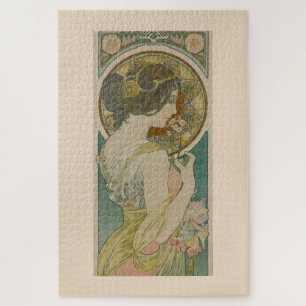 Primrose by Alphonse Mucha (1899) Jigsaw Puzzle