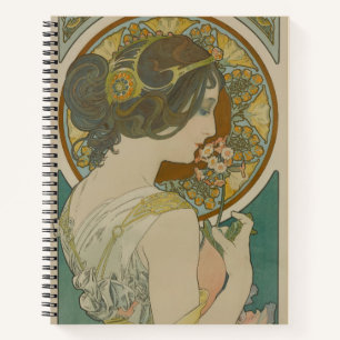 Primrose by Alphonse Mucha (1899) Notebook