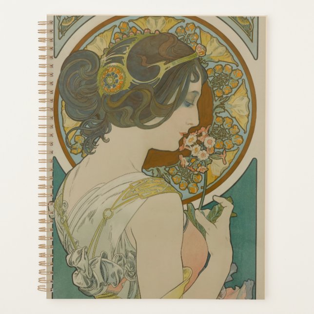 Primrose by Alphonse Mucha (1899) Planner (Front)
