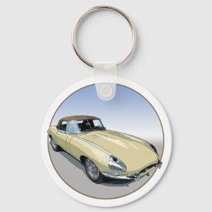 Primrose E Type Roadster Key Ring
