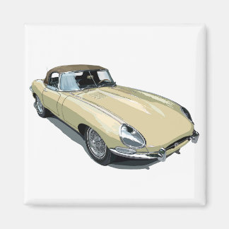 Primrose E Type Roadster Magnet