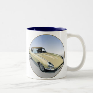Primrose E Type Roadster Two-Tone Coffee Mug