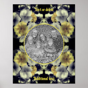 Primrose Flowers Frame Create Your Own Photo Poster