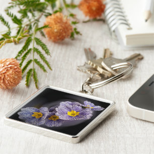Primrose  flowers key ring