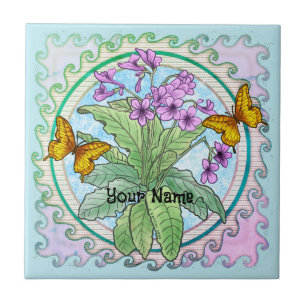 Primrose flowers tile