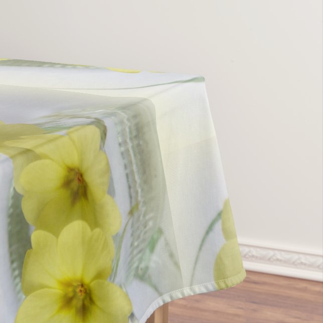 primrose in a coffee cup tablecloth (In Situ)