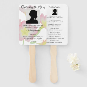 Primrose order of service hand fan