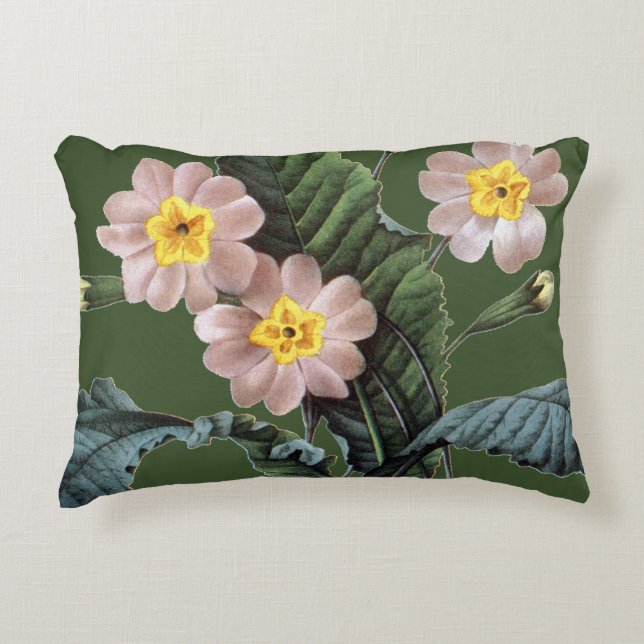 Primrose (Primula Aucalis) Decorative Cushion (Front)