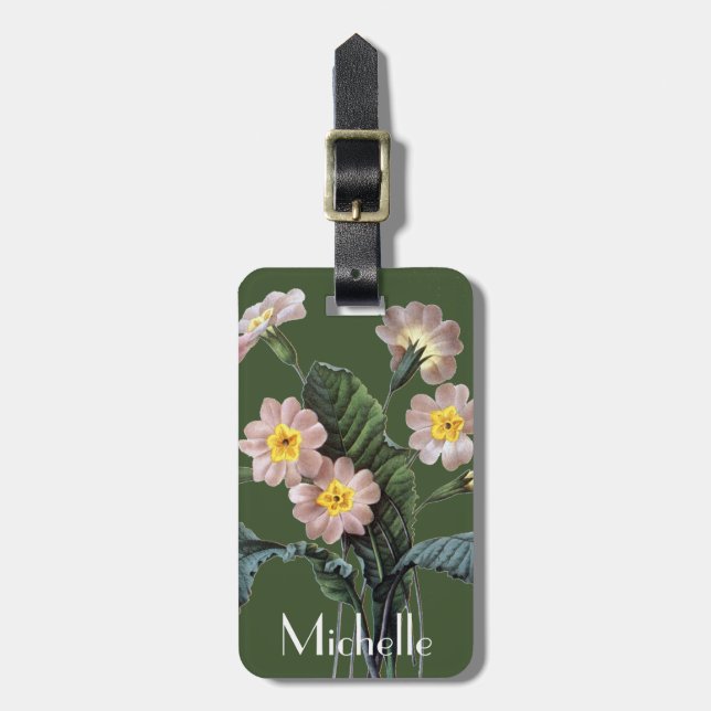 Primrose (Primula Aucalis) Luggage Tag (Front Vertical)