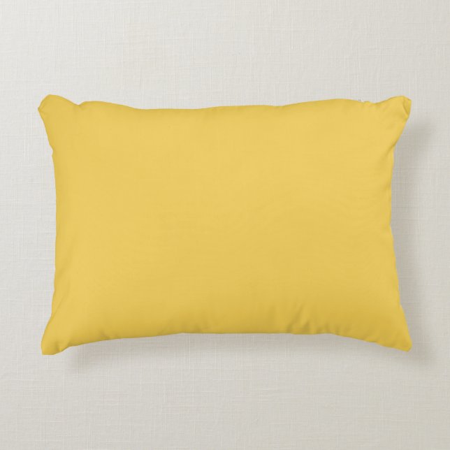 Primrose Yellow Solid Colour Decorative Cushion (Front)
