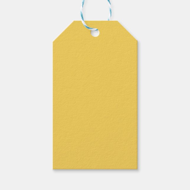 Primrose Yellow Solid Colour Gift Tags (Front)