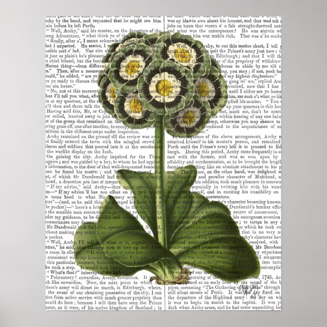 Primula Auricula Blue Poster (Front)