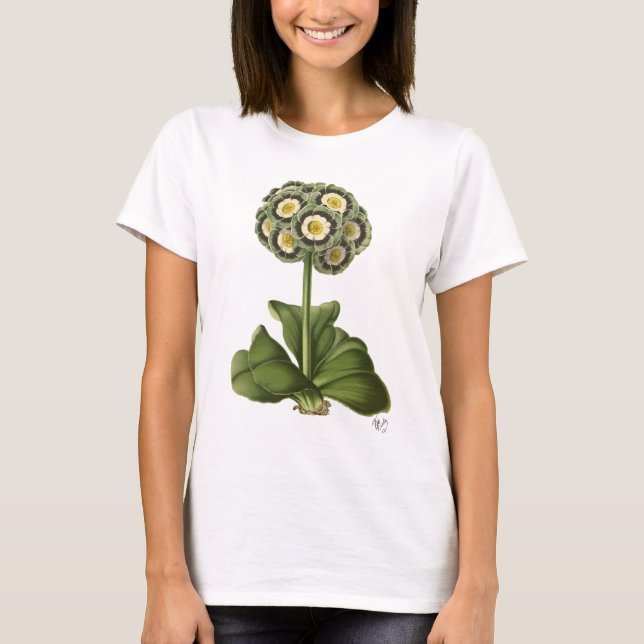 Primula Auricula Blue T-Shirt (Front)