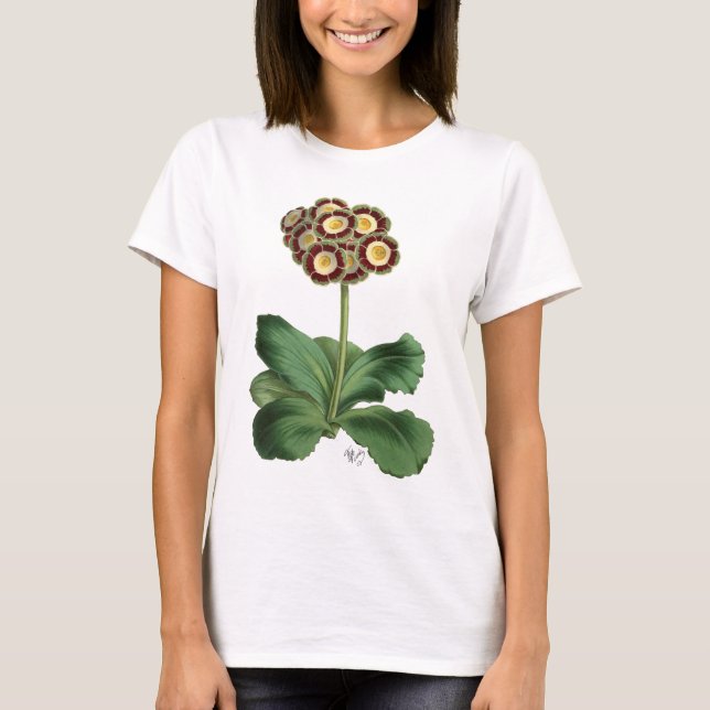 Primula Auricula Red T-Shirt (Front)