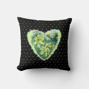 Primula Heart by Alexandra Cook Cushion