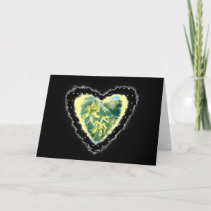 Primula Heart Romance Valentine Love Card