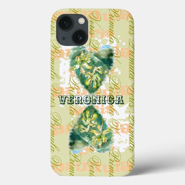 Primula Veris Sand Timer Hearts Name Case-Mate iPhone Case (Back)