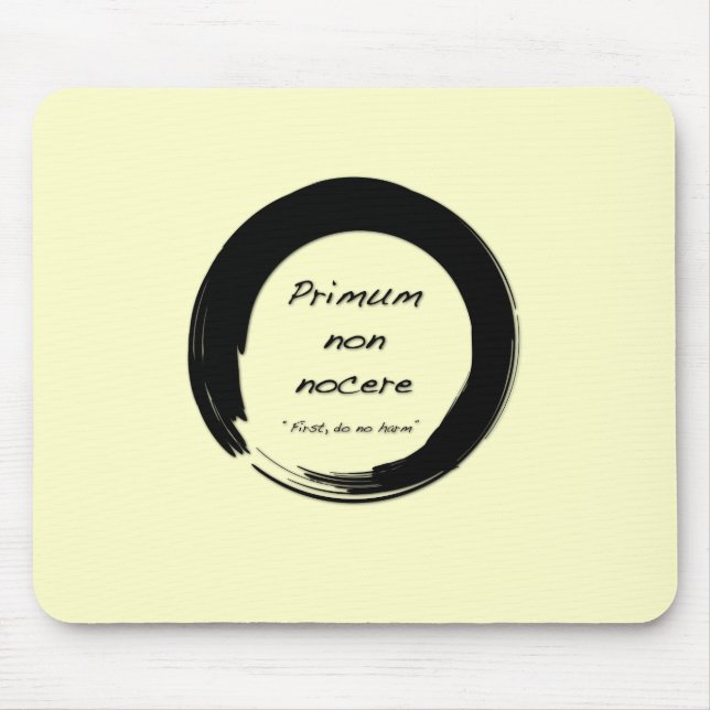 Primum Non Nocere Mouse Mat (Front)